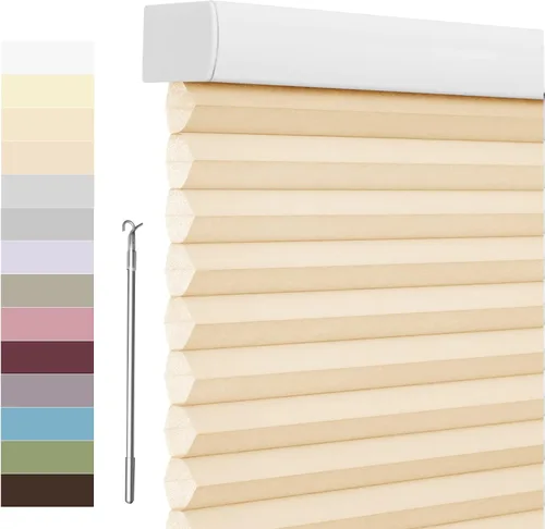 Miniatura 29 de Tonature Persianas Celulares de Tamaño Personalizado para Ventanas Cortinas Blackout sin Cordón Persianas Enrollables Protección UV Aislamiento