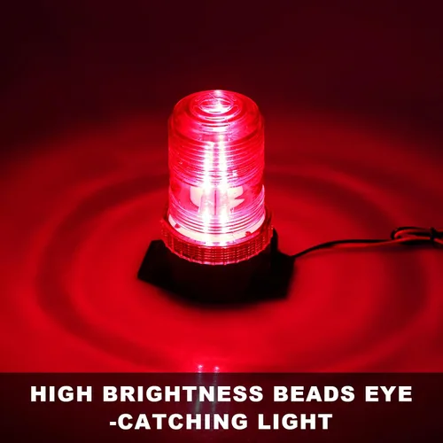 Miniatura 6 de KVAEY Luces estroboscópicas LED magnéticas, 30 luces LED de advertencia de seguridad para vehículo, faro intermitente de emergencia para carritos