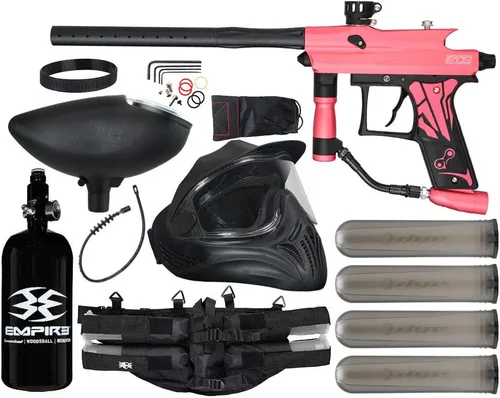 Action Village Azodin Kaos 3 Kit de paquete legendario de pistola de paintball Polvo rosa con polvo negro partes