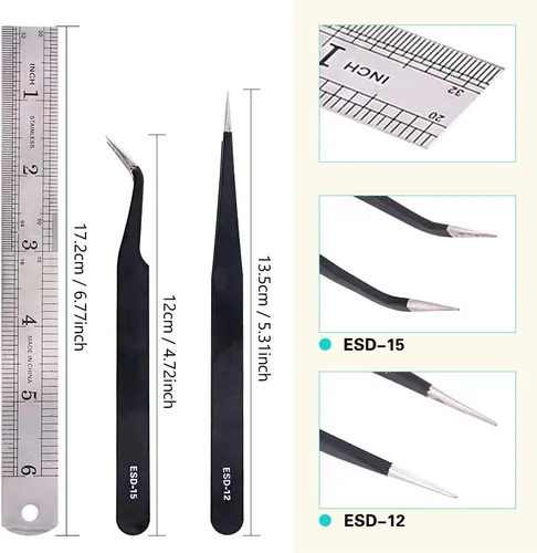 Miniatura 4 de Swpeet 29 piezas compatibles con Gundam Modeler Herramientas básicas con contenedor de plástico de servicio, kit profesional de repuesto compatible