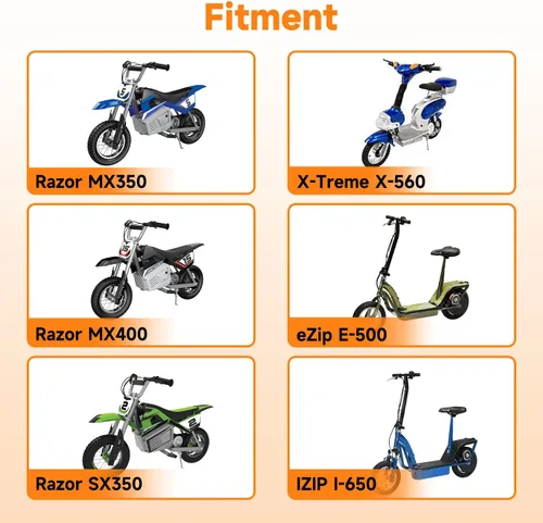 Miniatura 4 de FVRITO 12.5x2.75 (12-1/2x2.75) Knobby Neumático y tubo interior para Razor MX350 MX400 Dirt Rocket X-Treme X-560 Heavy Duty Scooter Tao 47cc 49cc