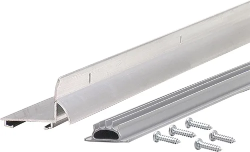 Miniatura 5 de M-D Building Products 81935 - Sello comercial de aluminio blanco en forma de L para debajo de la puerta