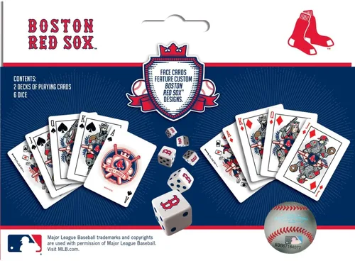 Miniatura 3 de Baby Fanatic s Brs3230: Juego de 2 cartas y dados de Boston Red Sox