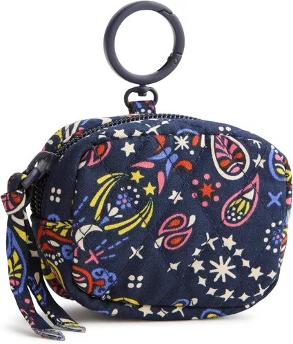 Miniatura 5 de Vera Bradley Dije para bolsa de auriculares con cremallera de algodón prémium Paisley floreciente