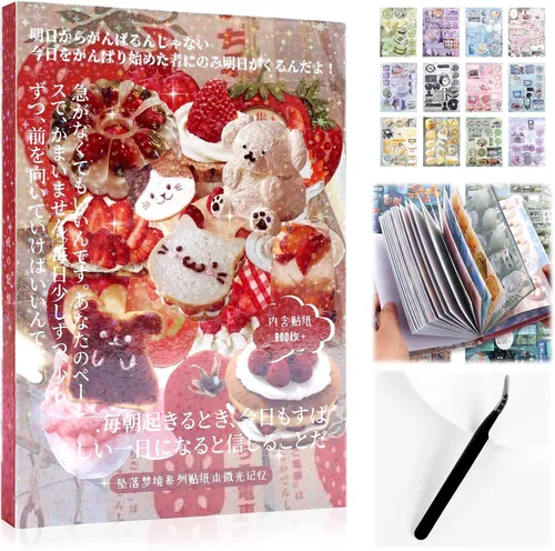 Miniatura 25 de Calcomanías coreanas para tarjetas fotográficas kpop, 3500 para decoración de libros, estéticas, purpurina, mariposa, amor, cinta, flor, alfabeto
