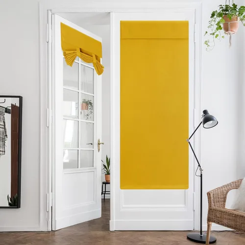 Miniatura 41 de HOMEIDEAS Cortinas Opacas para Aula para Puerta Principal, Cubierta de Ventana de Puerta de Aula, Persianas de Privacidad con Aislamiento Térmico