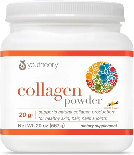 Miniatura 10 de Youtheory Colágeno en polvo – Péptidos de colágeno hidrolizados con vitamina C – Apoya huesos saludables, articulaciones y sistema inmunológico*
