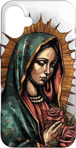 Miniatura 23 de Funda para iPhone 12 Pro Max Virgen De Guadalupe Católica Virgen De Guadalupe