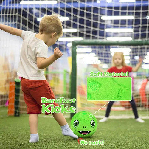 Miniatura 5 de Silent - Balón de fútbol para interiores tamaño 3, pelotas de fútbol de felpa súper ligera y suave para niños, niños pequeños de 1-3, 3-8 años