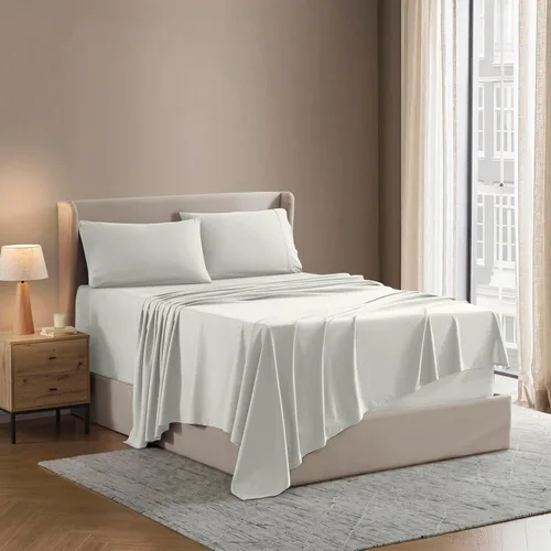 Nestl - Juego de sábanas. Juego de sábanas 1800 con bolsillo profundo – Sábanas de microfibra de doble cepillado lujosas de hotel – Sábana de 02 -