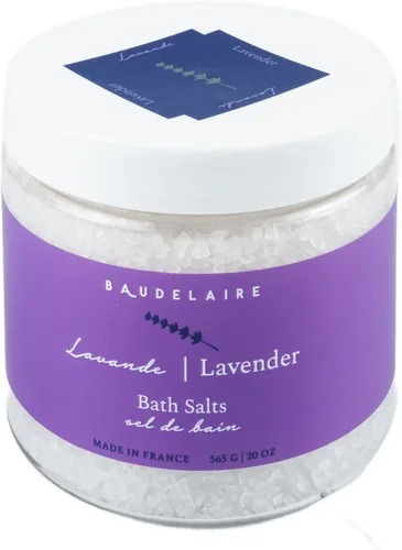 Provence Sante Sal de baño relajante – Remoje de lujo y calmante – Aroma de lavanda calmante – Fabricado en Francia – 20 onzas