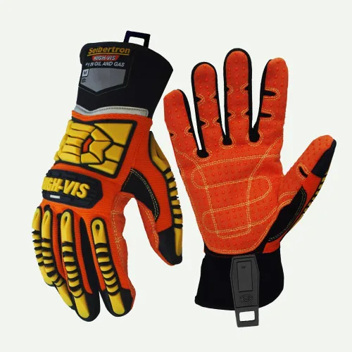 Seibertron Guantes de aceite y gas de rescate de seguridad resistentes a los cortes, resistentes a los cortes, mecánicos antiimpactos, serie