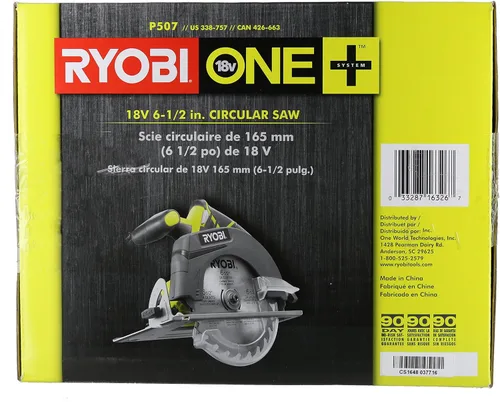 Miniatura 9 de Ryobi ZRP507 ONE Plus 18V - Sierra circular inalámbrica (herramienta solamente)