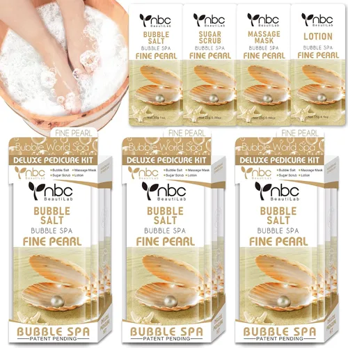 Miniatura 46 de Juego de spa de pedicura para pies, kit de pedicura para el hogar con sal de baño, loción hidratante de crema exfoliante para pies, cuidado de pies