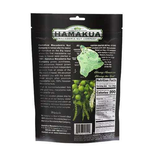 Miniatura 2 de Hamakua - Nueces de macadamia - Chili picante - Cultivado en Hawai saborizado seco tostado medio y macadamia entera - Nueces de macadamia grandes