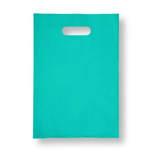 Miniatura 19 de Infinite Pack Bolsa de Plástico con Asa Troquelada Bolsa de 12" x 15" Bolsas de Mercancía de Plástico Negro Paquete de 100 para Venta al Por Menor