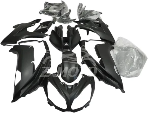 Kit de carrocería mate negro para motocicleta para Kawasaki Ninja 650 EX650 EX650A EX650E EX650F 2012 2013 2014 2015 2016 Carenados laterales sin