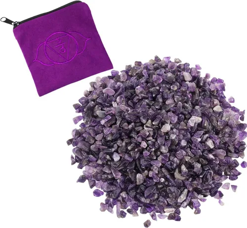 Miniatura 9 de Rockcloud Piedras trituradas pequeñas de 0.5 libras con bolsa de chakras, cristal de reiki curativo, decoración del hogar, aventurina verde Verde