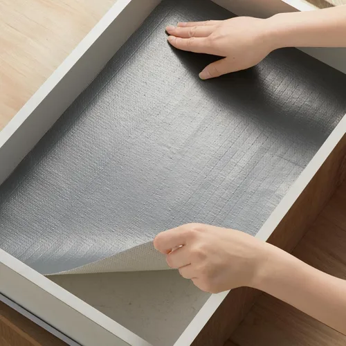 Miniatura 9 de Viseeko Revestimiento para estantes y cajones para gabinetes de cocina, revestimientos de gabinete no adhesivos para estantes, papel de estante
