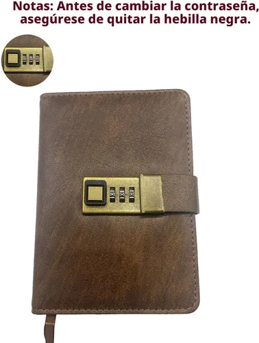 Miniatura 7 de WEMATE Diario con Cerradura, Diario con Cerradura, Cuaderno de Contraseña, Bolígrafo y Caja de Regalo - Perfecto para Hombres y Mujeres - 4.3X Negro