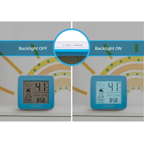 Miniatura 6 de AcuRite Estación meteorológica What-to-Wear con reloj despertador, hora, fecha y sensor inalámbrico para exteriores para pronóstico hiperlocal
