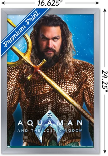 Miniatura 27 de Trends International DC Comics Movie Aquaman y el Reino Perdido - Póster de pared Aquaman de 22.4 pulgadas de largo x 14.7 pulgadas de ancho