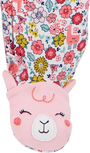 Miniatura 4 de Simple Joys de Carter's - Paquete de 2 pijamas de algodón con pies para bebés niñas, para dormir y jugar