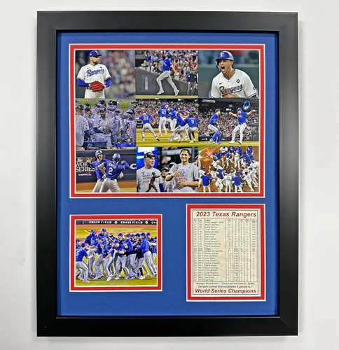 Miniatura 3 de Texas Rangers Campeones de la Serie Mundial 2023 Collage de fotos enmarcadas 2 tamaños y estilos (ALCS, 12 x 15 pulgadas)
