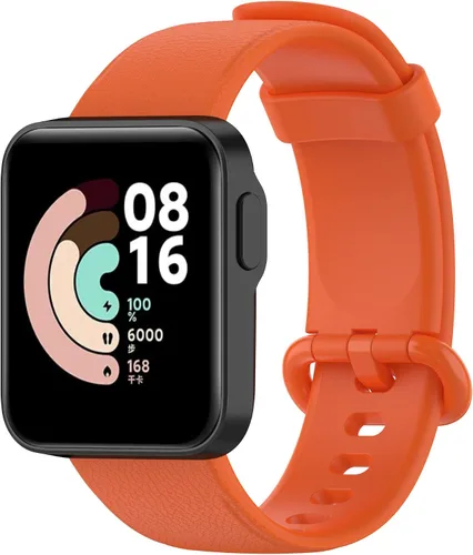 Miniatura 19 de Senter Correas de repuesto de goma suave premium de liberación rápida para Xiaomi MI Watch Lite/Redmi Watch Smart Watch Rojo
