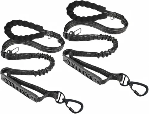 Miniatura 5 de Correa de perro para perros grandes que tiran, amortiguadora de golpes de 6 pies sin enredos acolchada Caminatas nocturnas, entrenamiento al aire