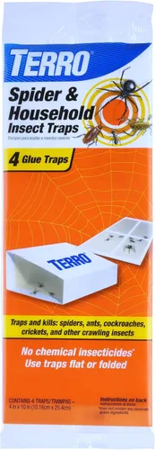 Miniatura 10 de TERRO T3206SR - Trampas no tóxicas para arañas, hormigas, cucarachas, ciempiés e insectos, incluye 12 trampas para insectos en interiores