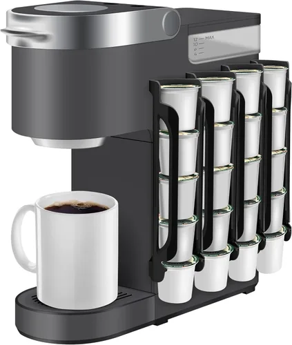 Miniatura 19 de Soporte para tazas K para Keurig: soportes para cápsulas de café para mostrador de espacio pequeño, soportes para Kcup para montaje en pared