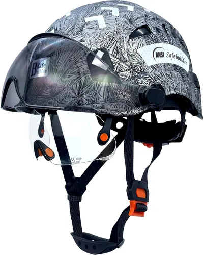 Miniatura 10 de SAFEBUILDER Casco de seguridad industrial con visera Casco duro ABS con visera Ventilación ajustable Casco de construcción Protección para la cabeza