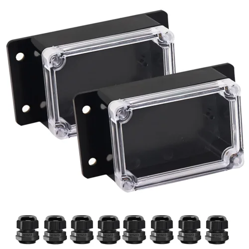 Miniatura 23 de Project Box IP65 Caja de Conexiones Impermeable de Plástico ABS Cajas Eléctricas Caja de Proyecto Electrónico DIY Carcasa de Alimentación con Oreja
