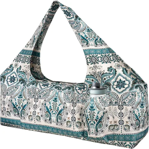 Miniatura 14 de Bolsa para esterilla de yoga – Bolsa de yoga grande con correa para esterilla de yoga, cremallera y bolsillos, bolsas de yoga y transportadores que