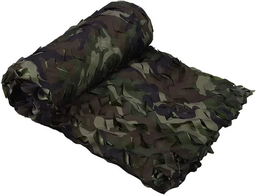 Miniatura 7 de HYOUT Red de camuflaje en rollo a granel, malla de camuflaje para cepos de caza, ghillie, sombrillas, camping, decoración para fiestas militares us