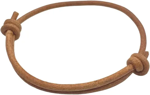 Miniatura 11 de 3 mm Men Genuine Leather Bracelet - Handmade Adjustable Cuff, Mens Minimalism Leather Wrap Wristband, Simple Accessories, Premium Leather, Women
