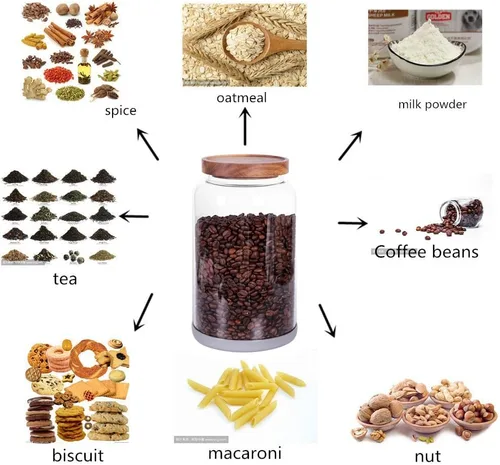 Miniatura 4 de Recipientes grandes de vidrio para alimentos, 93 onzas líquidas (2750ml), recipiente de almacenamiento de cocina con tapas de madera herméticas