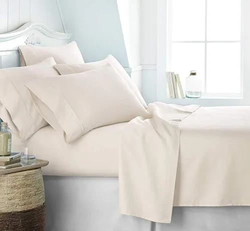 Miniatura 34 de LaxLinen Sábanas Aqua Solid Full, 1 sábana bajera de bolsillo extra profundo para colchones de 18 a 24 pulgadas, calidad egipcia elástica, 600 hilos