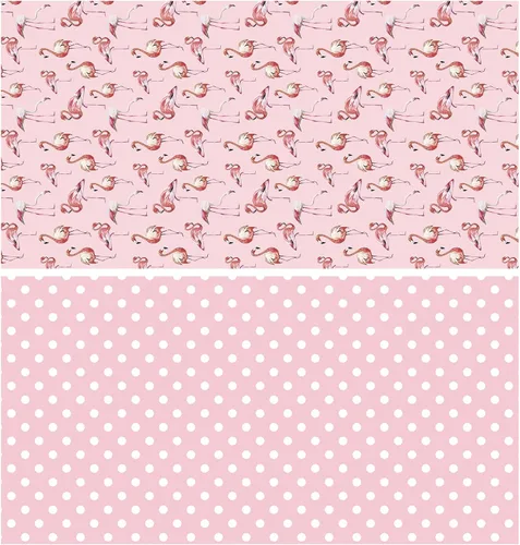 Miniatura 3 de WRAPAHOLIC Papel de Regalo Reversible de Flamenco - Mini Rollo - 17 Pulgadas X 33 Pies - Papel de Regalo de Cumpleaños de Flamenco Rosa Diseño Rosa