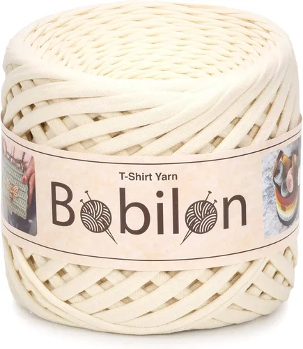 Miniatura 26 de Hilo de Camiseta de Algodón 7-9 mm (0.276-0.354 in) para Ganchillo, Tejido, Macramé, Manualidades DIY – Jersey Soft Ribbon, Fettuccini Zpagetti