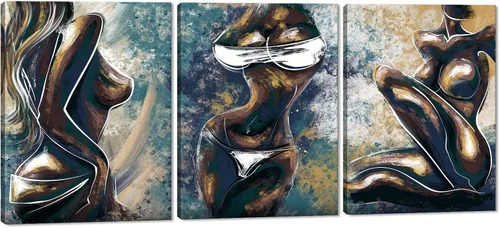 Miniatura 12 de Novatique 3 piezas de arte de pared sexy en blanco y negro para parejas desnudas, decoración de pared abstracta de amor para mujeres y hombres, arte