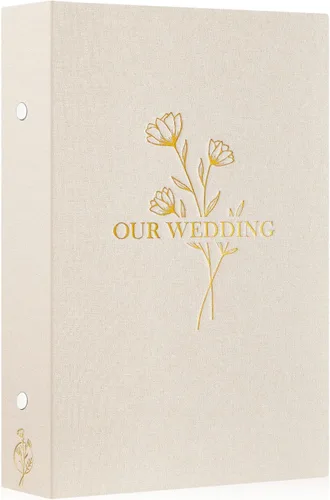 Miniatura 8 de Lanpn Álbum de Fotos de Boda 4x6 pulgadas 2 Paquetes, Cada Paquete Contiene 50 Fotos, Bolsillos Deslizantes Mini Álbumes de Fotos de Boda de Lino