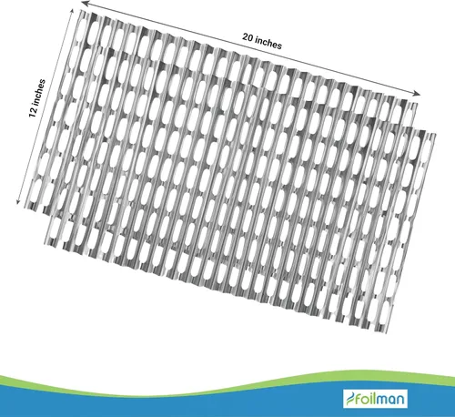 Miniatura 4 de Foilman Revestimientos de aluminio desechables de alta resistencia, hojas de cocina antiadherentes de 12 x 20 pulgadas para barbacoa, protegen