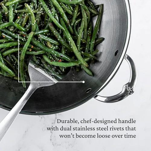 Miniatura 3 de Hestan ProBond Forged - Wok profesional de acero inoxidable con revestimiento de 14 pulgadas, compatible con inducción
