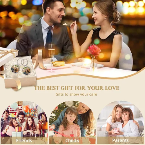 Miniatura 14 de Llavero personalizado con imagen, llaveros personalizados con texto y fotos, regalos para familiares y novios