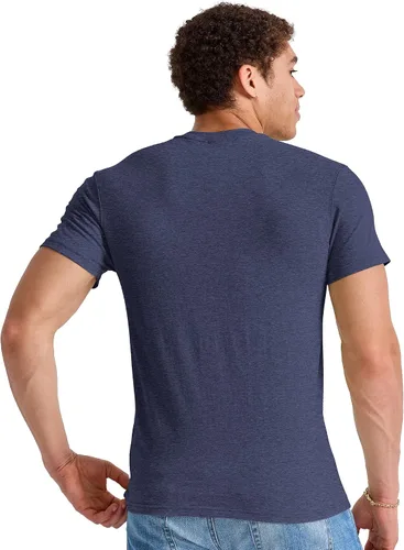 Miniatura 2 de Hanes Camiseta de cuello redondo con bolsillo, 100% algodón para hombre