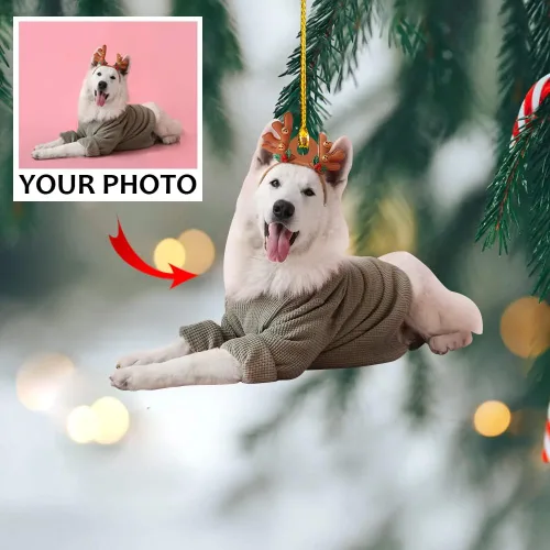 Miniatura 8 de Nazenti Adorno de Navidad personalizado para árbol de pareja, adornos de fotos, bonito diseño