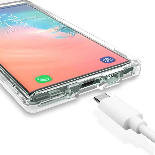 Miniatura 7 de ULAK Funda para Galaxy Note 10, resistente a los golpes, resistente, funda protectora transparente de TPU suave para Samsung Galaxy Note 10 de 6.3