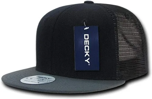 Miniatura 2 de DECKY Gorra de camionero de factura plana de 6 paneles